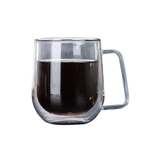 <strong>Manufacturer</strong> Sale Transparent Heat-proof Insulated Double Wall Glass Cup - Product Image 5