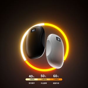 Calentador de Manos Eléctrico Recargable de Doble Cara con Efecto de Llama de Carbón, para Uso Transfronterizo, Directo de Fábrica - Product Image 2