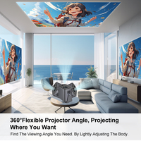 Proyector Inteligente Portátil Topleo Android Mini 4k hd A10, Proyector de Video Nativo para Cine