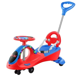 Прямая поставка с завода, 360 градусов, переднее колесо, красные детские игрушки, качели с музыкой