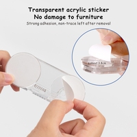 Verrou de sécurité pour portes de placards pour bébés, en matériau PC GC007, double protection, loquet de sécurité pour meubles, sécurité anti-ouverture pour enfants
