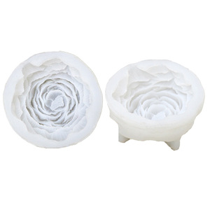 Stampo per colla a goccia 3D tridimensionale peonia gesso candela profumata stampo in Silicone fiore candela che fa - Product Image 6