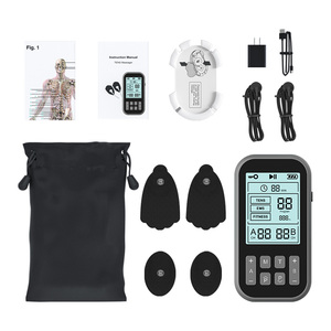 Stimulateur musculaire TENS EMS à double canal rechargeable, 60 modes, 20 niveaux d'intensité, contrôle du temps, soulagement de la douleur, récupération musculaire - Product Image 6