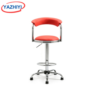 <span class=keywords><strong>Silla</strong></span> de Salón <span class=keywords><strong>Roja</strong></span> Ajustable YAZHIYI, <span class=keywords><strong>Silla</strong></span> de Trabajo con Base Redonda de Metal y Respaldo de <span class=keywords><strong>Media</strong></span> <span class=keywords><strong>Luna</strong></span> - Product Image 4