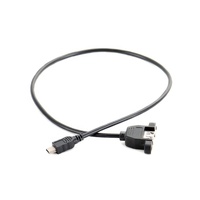 Cable de Montaje en Panel Mini USB Macho de 5 Pines a USB Tipo A Hembra