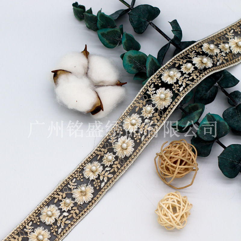 Yz173-black-3.5cm-with beads