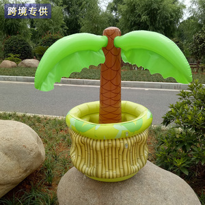 Cubo de Hielo Inflable con Forma de Palmera y Enfriador de Cactus para Fiestas en la Piscina, Material de PVC, Uso Universal - Product Image 4