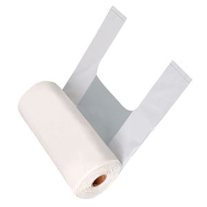 Logo personnalisé sac de remerciement T-shirt T-shirt biodégradable sacs de T-shirt d'emballage en plastique - Product Image 2