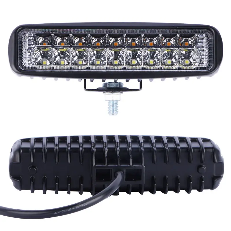 18W LED 일 표시등 막대 스포트라이트 기술설계 트럭 오프로드 차량 결합 광속 LED 차 빛