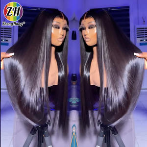 Peluca de encaje recto HD de 40 pulgadas, peluca de encaje completo, cabello brasileño Natural con cabello de bebé, Peluca de cabello humano virgen vietnamita para mujeres negras - Product Image 2