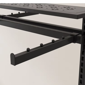 Hiện đại tùy chỉnh thân thiện với môi Electroplated sắt nghệ thuật quần áo <span class=keywords><strong>Rack</strong></span> hiển thị một mặt sàn đứng dày thiết kế dễ dàng - Product Image 6