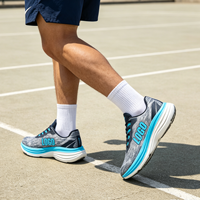 Calzado Deportivo para Hombre, Diseño OEM ODM, Transpirable, con Tejido Fly Knit, Placa de Carbono y Suela de Goma, para Deportes al Aire Libre