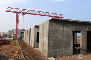 رافعة قنطرية مطاطية بعجلات YAOUCRANE للحاويات والحزم الخرسانية مسبقة الصب وتكاليف المنزل 45 طن رافعة قنطرية متحركة مثبتة بالسكك الحديدية - Product Image 6