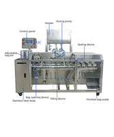 Machine d'emballage automatique à double station LT-SP130J pour sachets préformés, remplissage et scellage de liquides, pâtes et sauces, 40-50 sachets/minute