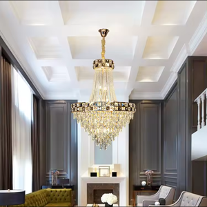 Offre Spéciale Villa salon duplex bâtiment LOFT lampe escalier grand long luxe k9 lustre en cristal - Product Image 2