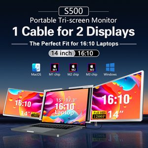 OEM 14 Inch Trio - Portable Monitor for Laptops <strong>Full</strong> HD USB C Screen Plug and Play Gaming Monitor - Product Image 2