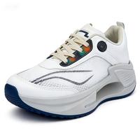 Chaussures de sport unisexes absorbant les chocs, respirantes, avec empeigne en mesh et semelle épaisse creuse, pour la salle de sport, la course à pied, été comme hiver