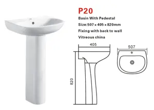 Modern Hand Wash Basin Bathroom Ceramic Sink Lavabos Pedestal Basin Wash Basin Sink