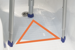 Chaises de douche triangulaires en aluminium réglables à angle, très vendues - Product Image 5