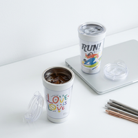 Gobelet magique en acier inoxydable avec base à ventouse, anti-déversement, tasse à café personnalisable avec insert en papier, tasse de voyage