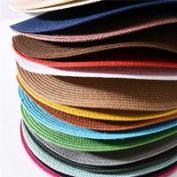 Chapeau de pêche de luxe en paille pour hommes, fait-main, unisexe, pour la plage, large bord, été, vente en gros
