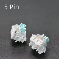Lot de 5 interrupteurs linéaires (TTC) personnalisables de couleur bleutée de marque BTRE, interrupteurs de clavier mécaniques à montage SMD/DIP sur circuit imprimé (PCB)