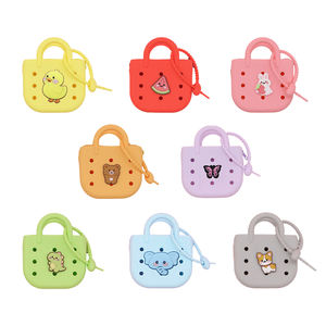 Porte-monnaie en silicone souple en gros, trou ventilé, sacs mini mignons, accessoires de bricolage, petit portefeuille de dessin animé, unisexe, festival - Product Image 6