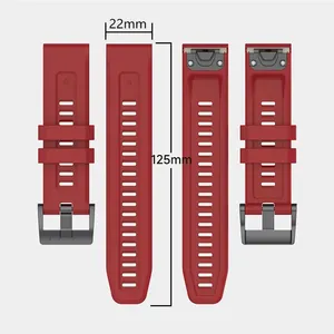 <span class=keywords><strong>Bracelet</strong></span> en silicone 22mm 26mm pour <span class=keywords><strong>Garmin</strong></span> Fenix 7 7X 5Plus 6XPro Enduro <span class=keywords><strong>2</strong></span> Band pour <span class=keywords><strong>Garmin</strong></span> <span class=keywords><strong>Epix</strong></span> Gen <span class=keywords><strong>2</strong></span> Forerunner 965 QuickFit - Product Image 5