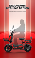 Vélo de ville électrique longue portée à deux roues avec pédales pour scooter électrique intelligent numérique pour adultes