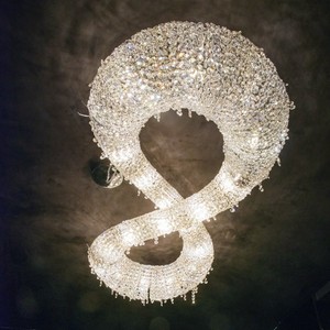 Figure 8 Crystal Chandelier Oval Led <b>Light</b> <b>Remote</b> <b>Control</b> Multi Head Home Lighting - Product Image 2