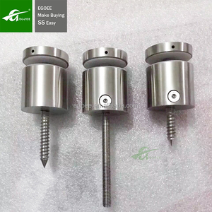 High Quality Stainless Steel Advertising Nails Customized Factory Stair Handrail Accessories Modern Screw-Fixed Glass <strong>Railing</strong> - Product Image 1