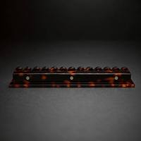 Supports de Mahjong Américain Pliables de Luxe Personnalisés, 3 Niveaux, en Acrylique Nacre Écaille de Tortue 10 Couleurs, Perlés
