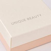Boîte cadeau de luxe en carton à deux pièces pour bijoux, avec couvercle et base, insert en velours et sac en ruban de satin, vente en gros