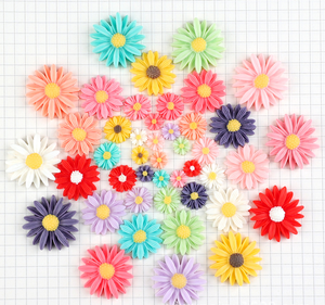 Coloré mignon 13Mm tournesol forme pendentif breloques pour bricolage accessoires de téléphone portable prise de poussière faisant - Product Image 6