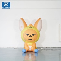 Modèle de personnage de dessin animé gonflable géant personnalisé pour la décoration d'événements en plein air dans les centres commerciaux