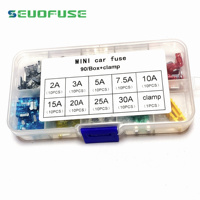SEUO buena venta caliente estándar de bajo perfil mini Micro Mini Auto Car Truck auto fusible hoja fusible coche fusible 100 unids/caja