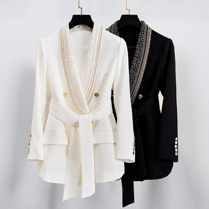 <span class=keywords><strong>Blazers</strong></span> y Trajes Personalizados para Mujer Ropa Femenina Elegante de Manga Larga Blazer Largo Formal para Desfiles de Moda - Product Image 1