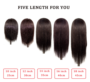 หัวหุ่นฝึกทำผมจากผมมนุษย์บราซิลสำหรับฝึกซ้อมจัดแต่งทรงผม - Product Image 6