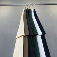 Haute qualité unisexe lâche deux pièces cou t-shirt en gros Euro américain haute rue Style rétro manches longues personnalisé hommes