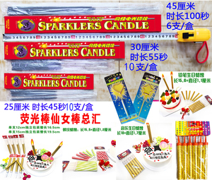 Fournisseur Ice Flame Champagne Fancy Handheld Number 0-9 Fireworks Candle Sticks Sparklers Cold Fountain for Anniversary Confett - Product Image 3