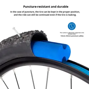 Bande de protection pour jantes de <span class=keywords><strong>VTT</strong></span> <span class=keywords><strong>tubeless</strong></span> pour jantes de <span class=keywords><strong>26</strong></span>/27,5 <span class=keywords><strong>pouces</strong></span> - Protection anti-éclatement des pneus - Product Image 4