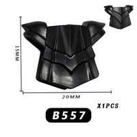 Casque de chevalier médiéval, armure, armes militaires, figurines de soldats, accessoires, blocs de construction, jouets pour enfants B071-B558