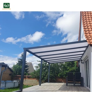 Couverture de patio approuvée CE abris de jardin <span class=keywords><strong>terrasse</strong></span> aluminium jardin patio toit étanche mural aluminium terrassenberdachung - Product Image 5