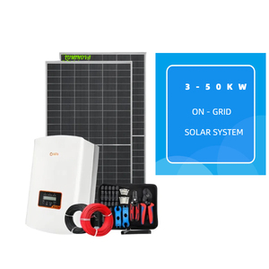 Système solaire sur réseau Ensemble complet 5Kw 10kw 30kw 50Kw <span class=keywords><strong>Kit</strong></span> complet de système de panneau solaire intelligent avec batterie pour usage domestique - Product Image 2