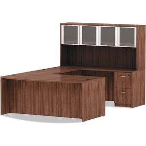 Alera Valencia Series Modern Walnut Credenza Shell 70.88w X 23.63d X 29.5h Desk & Drawer Organizer - Product Image 2
