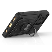 Coque de téléphone antichoc en TPU+PC avec support magnétique pour objectif d'appareil photo Itel A50 4G A70 A60/A60S P65 P55 RS4 S24 S23 Plus