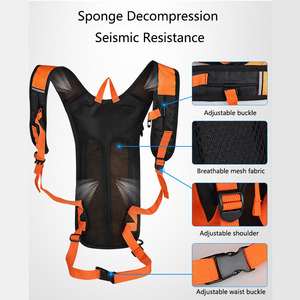 Sac à dos d'hydratation pour moto et <span class=keywords><strong>vélo</strong></span> avec poche à eau de 2 L, sac de sport léger pour la randonnée et le cyclisme - Product Image 4