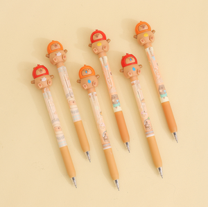 Stylo <span class=keywords><strong>gel</strong></span> en plastique mignon avec capybara interactif sur le dessus, bras et oreilles mobiles, pointe d'écriture fluide, <span class=keywords><strong>action</strong></span> par pression, pour enfants et étudiants - Product Image 5