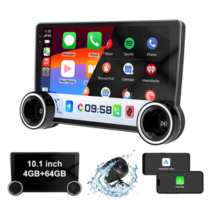 Nhịp điệu 10.1 inch <span class=keywords><strong>Android</strong></span> Car DVD <span class=keywords><strong>Player</strong></span> 4 64GB không dây Carplay <span class=keywords><strong>Android</strong></span> Auto GPS Wifi BT FM - Product Image 1