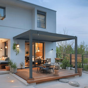 Moderno Manual Patio Gazebo al aire libre Arcos Pabellón Patio Louver Bioclimático Aluminio Jardín al aire libre Pérgola retráctil - Product Image 2